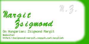 margit zsigmond business card